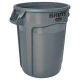 thumbnail of Rubbermaid Brute runde Mehrzwecktonne mit Belüftungskanälen | 121,1 Liter, HxBxT 69,2x63,5x55,5cm | aus PE | Grau von PROREGAL