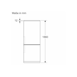 thumbnail of Bosch Serie 8 KGP86AXB0N Freistehende Kühl-Gefrier-Kombination mit Gefrierbereich unten, 186 x 86 cm, Edelstahl schwarz