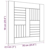 thumbnail of vidaXL Tafelblad 70x70x2,5 cm massief teakhout