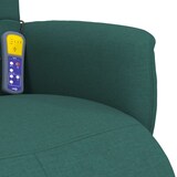 thumbnail of vidaXL Massagesessel mit Fußteil Dunkelgrün Stoff