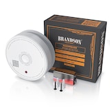 thumbnail of Brandson Rauchmelder 10 Jahre Batterie - 9V Blockbatterie - Smoke Detector - wechselbare Batterie - Gerät wiederverwendbar - DIN EN 14604 2005