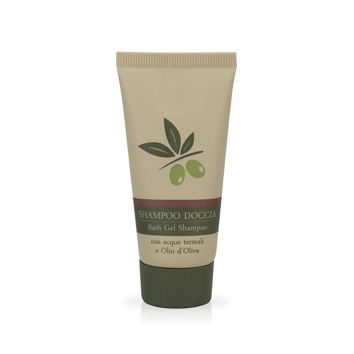 Shampoo doccia 30ml Beauty-Oil  all'olio d'oliva e acque termali, senza allergeni in tubetto BIO (150 pezzi)