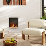 thumbnail of HOMCOM Camino a Bioetanolo da Incasso in Acciaio Argento