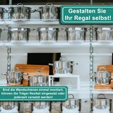 thumbnail of PRIOstahl Wandschienen Schienen 2 Stück zweireihige Lochung Länge: 1500mm Weiß für Regale aus Stahl