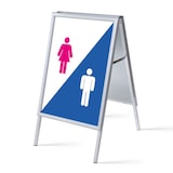 thumbnail of Showdown Kundenstopper - DIN A1 - Komplett-Set - Hygiene Facilities - Weiß/Blau