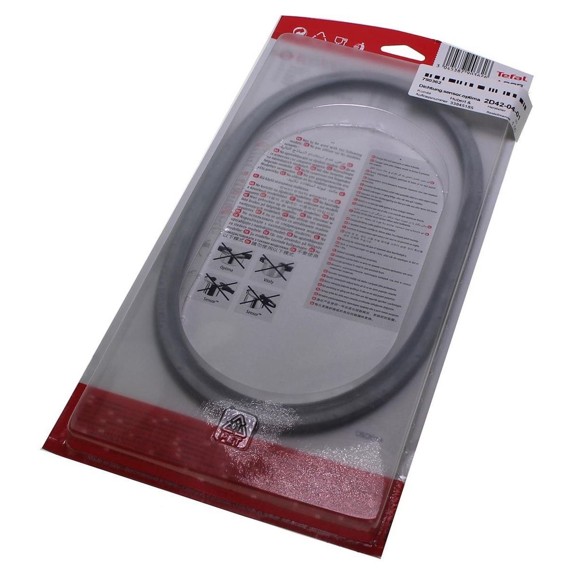 Tefal 790362 Dichtung 220mm für Sensor, Optima, 4,5l, 6l, Schnellkochtopf