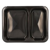 thumbnail of 50 Mikrowellenschalen, PP 2-geteilt 866 ml 3,2 cm x 22,7 cm x 17,8 cm schwarz