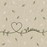 thumbnail of 300 Duni Recycling-Tissue Servietten 33 x 33 cm Love of Nature 2-lagig