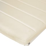 thumbnail of tectake 4 sedie da sala da pranzo in pelle sintetica - beige - 401847