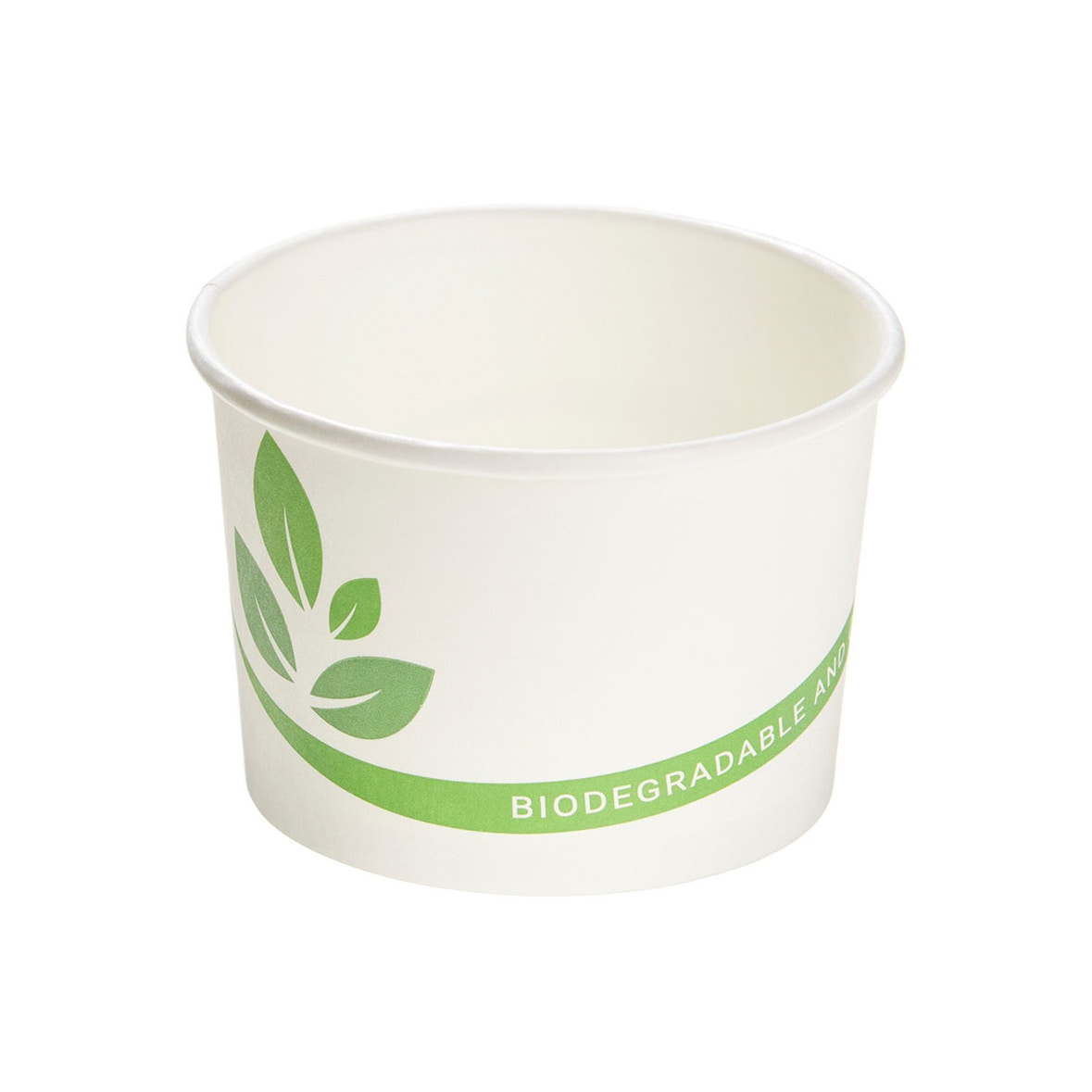 PackBio 50 Suppenbecher Eisbecher und Universalbecher mit Bio-Druck 200 ml Ø 9 cm