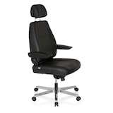 thumbnail of Arbeitsstuhl / Chefsessel 24 HOURS Leder schwarz hjh OFFICE