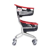 thumbnail of Chariot supermarché superette magasin double paniers compact 35 litres+ 35 litres 647x527x1051 LOOP 70 LITRES