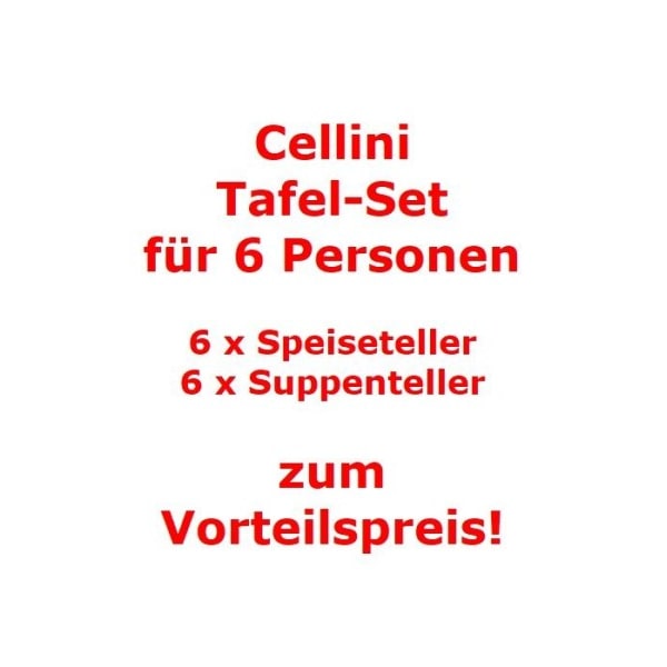 Villeroy & Boch Cellini Tafel-Set für 6 Personen / 12 Teile