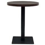 thumbnail of Helloshop26 - Table haute mange debout bar bistrot MDF et acier rond 60 cm frêne foncé marron 0902110