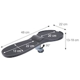 thumbnail of 2in1 Armauflage mit Mauspad HWC-N76, Tisch-/Armlehnen-Mousepad Gelenkstütze Handgelenkkissen ergonomisch 90° verstellbar