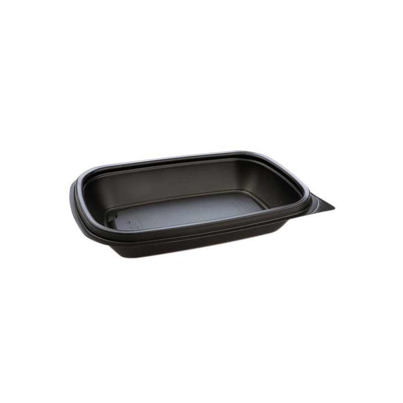 300x Schale, PP, schwarz, ungeteilt, 375ml