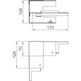 thumbnail of OBO Bettermann Inneneck GS-SI70110RW 6277040