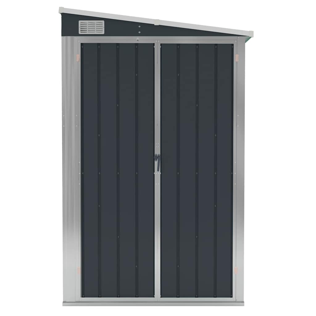 Abri de jardin mural Anthracite 118x382x178 cm Acier Modèle AbriModulable 34