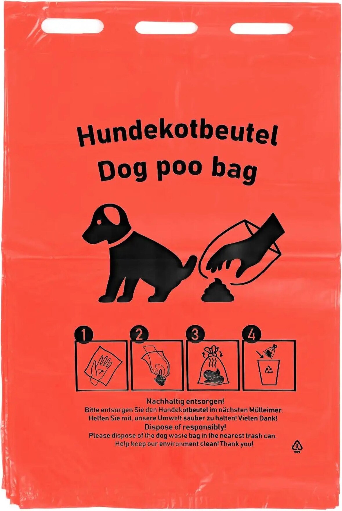 SemyTop Hundekotbeutel - rot - HDPE - 6000 Beutel