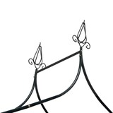 thumbnail of Relaxdays Rosenbogen Metall, wetterfest, romantischer Rankenbogen, Deko-Spitzen, HxBxT 255 x 140 x 38 cm, dunkelgrün