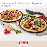 thumbnail of Zenker 3-tlg. Pizza Set Pizzaform Backblech Pizzaschneider Antihaftbeschichtung