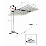 thumbnail of HABRITA pergola marquise 3.60x2.50m gris anthracite per2535m