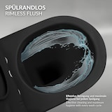 thumbnail of ECD Germany Hänge-WC kurz 49 cm Schwarz matt – spülrandlos, Nano-Versiegelung, WC-Sitz Softclose abnehmbar, Tiefspüler Keramik