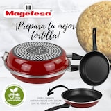 thumbnail of Magefesa Praga Sartén Doble Tortilla Patatas 20 cm, Inducción, Antiadherente, sin PFOA, Lavavajillas, Rojo