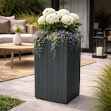 thumbnail of WellHome - Blumentopf aus Rotationsgeformtes Polyethylen 27L Ø40x70cm in farbe Graphit - Coro Square HIGH