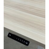 thumbnail of CEHA Büroschreibtisch Stockholm 160 x 80 cm elektrisch höhenverstellbar, stabiles und robustes Gestell weiß mit Tischplatte in Dekor Pflaume