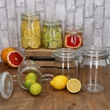 thumbnail of 6tlg Set NORMA Vorratsglas 0,5L 0,75L 1L Bügelverschluss luftdicht Einmachgläser