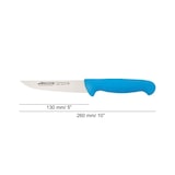 thumbnail of Arcos Cuchillo Cocina, Hoja de Acero Inoxidable NITRUM de 130 mm, Mango inyectado en Polipropileno, Color azul