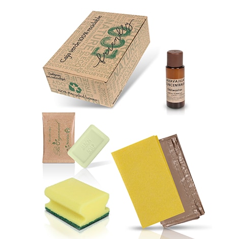 BIO Amenities- Reinigungsset Bio Box für Touristenunterkünfte - 30 Stück