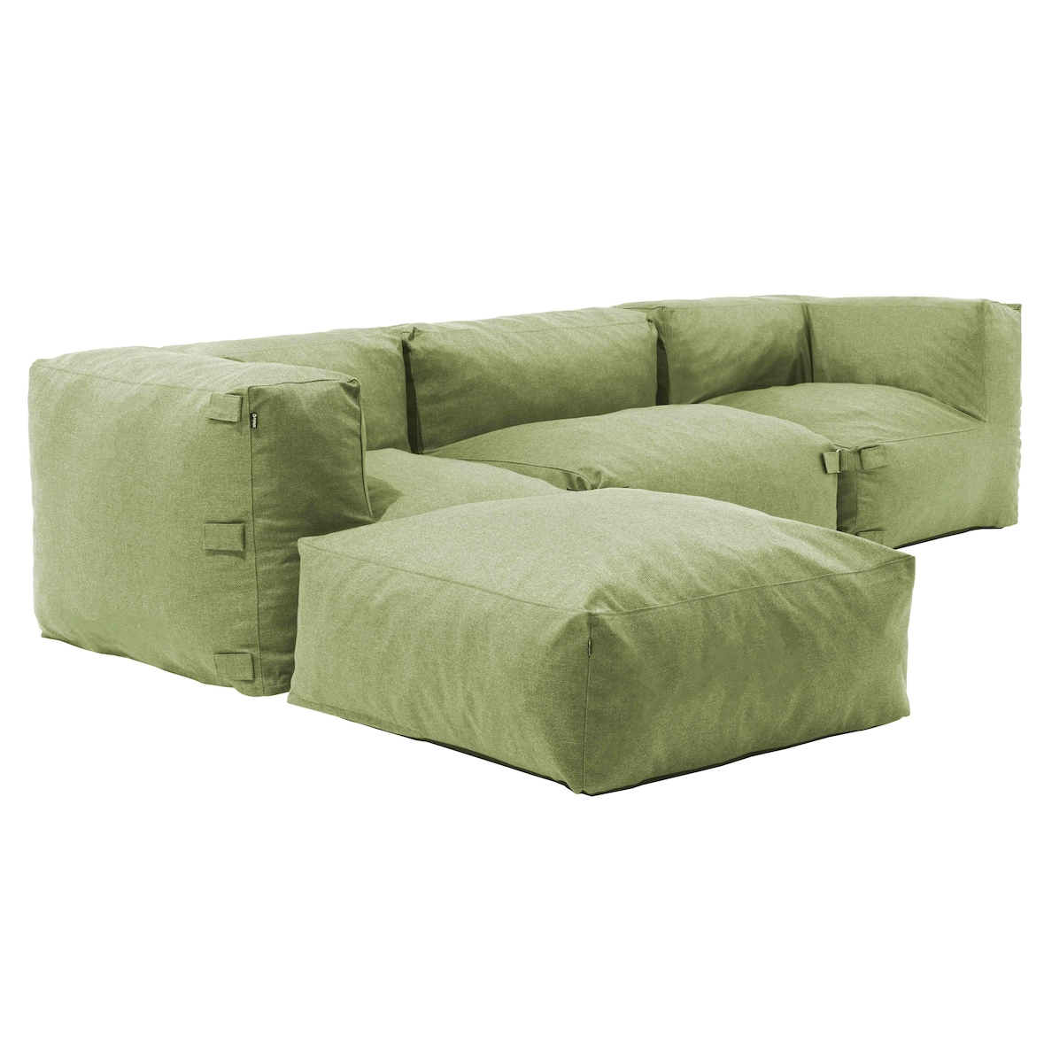 Cactus groene 4-zits modulaire hoeklounge