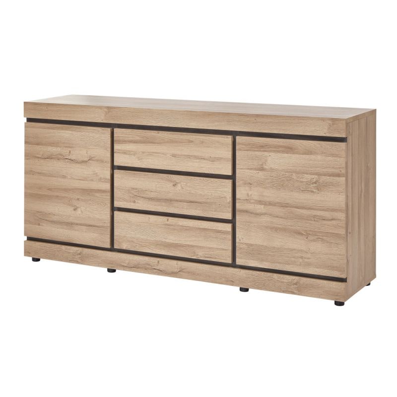 Matelpro - Buffet/bahut contemporain 189 cm coloris chêne Yannick - Moderne & Design -Chêne -  -Types de portes: Battantes
