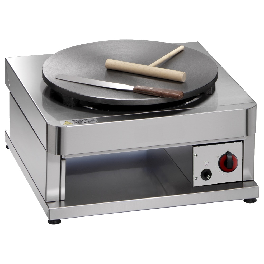 Máquina de fazer crepes a gás 1 placa de d=400 mm - 480x480x270 mm - 3,6 Kw - 4416004R Eurast