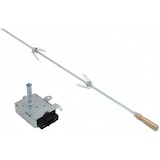 thumbnail of Eurostore07  spiedo 60 con cm 2 forchette ritagliabile su misura + motore da 6 watt per girarrosto - barbecue - camino