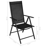 thumbnail of Helloshop26 - Juego de comedor para jardín exterior de 5 piezas de aluminio negro 02_0013699