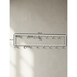 thumbnail of Wandgarderobe, Stilvoller Kleiderschrank mit 15 Haken, Handgefertigter Stahl. 80x4x20 cm | Kadima Design
