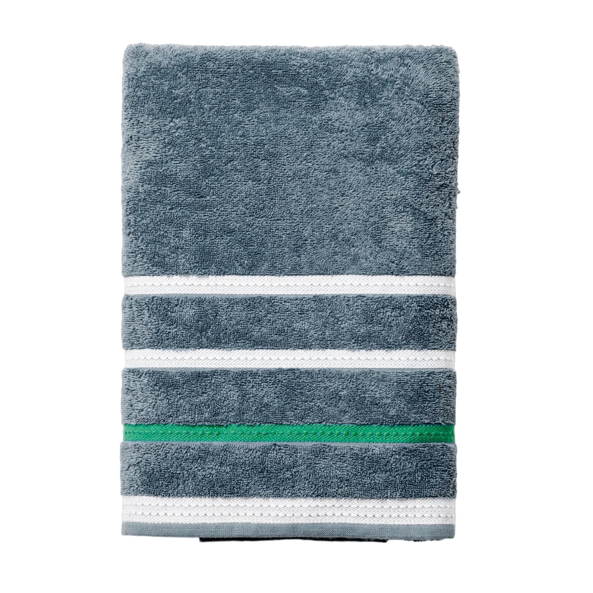 Benetton - Toalha de Banho 70x140cm 100% Algodão Azul Escuro com Listras Neutral