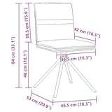 thumbnail of vidaXL Esszimmerstühle 4 Stk. Braun Kunstleder in Wildleder-Optik