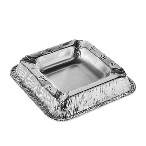 Starpak 50 Aschenbecher, Alu eckig 2,2 cm x 12,5 cm x 12,5 cm