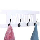 thumbnail of Appendiabiti da parete HWC-C60 Family, pannello appendiabiti, look shabby vintage 60x21cm ~ laccato bianco
