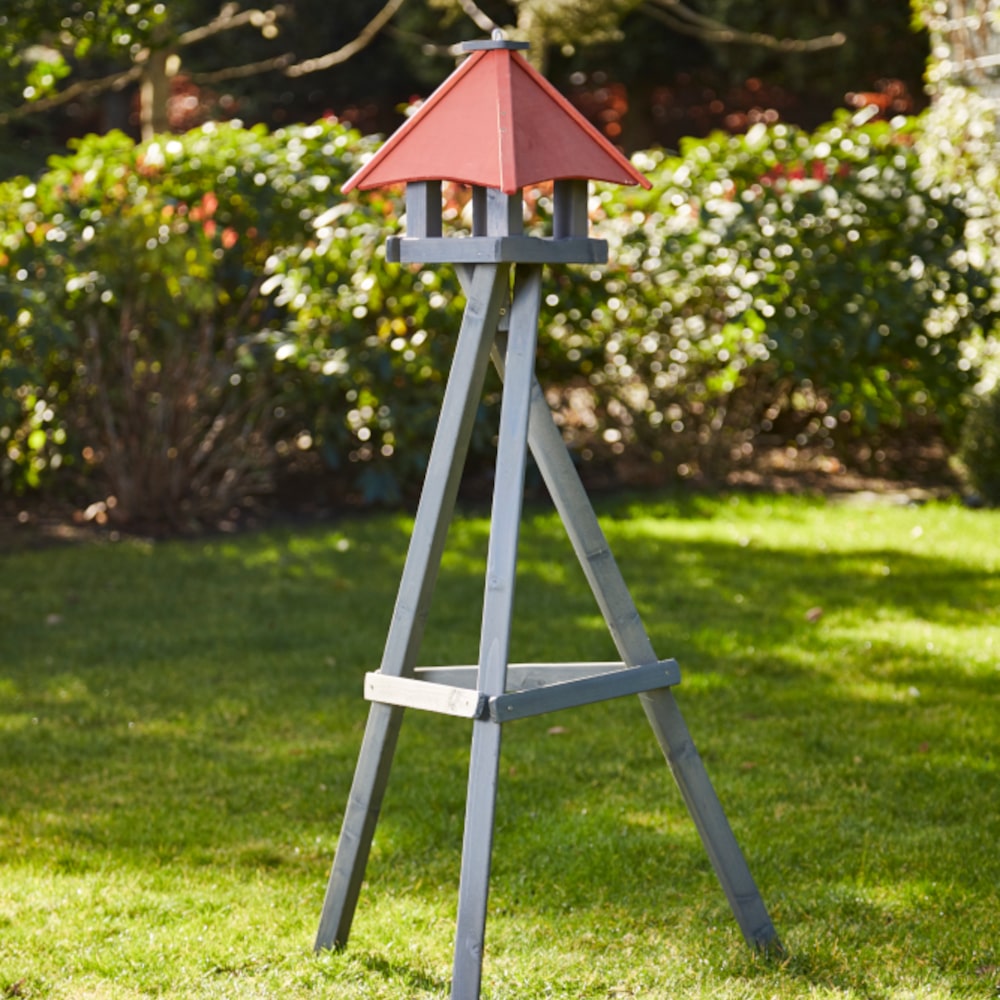 Vogelhaus Henry m Ständer31x31x32cm, Kiefer FSC 100%