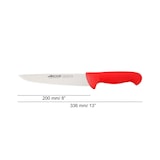 thumbnail of ARCOS Series 2900 - Professioneel Slagersmes Recht 20 cm Staal NITRUM. Rood
