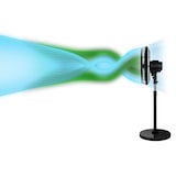 thumbnail of Ventilador de pedestal Airos Eco Silent con mando a distancia Negro