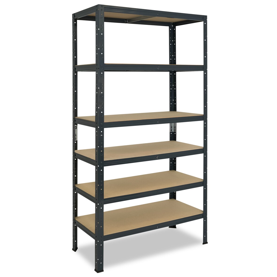 shelfplaza HOME 200x120x45 cm Schwerlastregal in anthrazit mit 6 Böden und 145 kg Traglast pro Boden