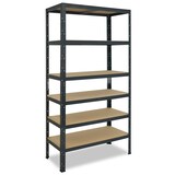 thumbnail of shelfplaza HOME 200x120x45 cm Schwerlastregal in anthrazit mit 6 Böden und 145 kg Traglast pro Boden