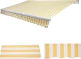 thumbnail of Ersatz-Bezug für Markise T790, Gelenkarmmarkise Ersatzbezug Sonnenschutz, 4x3m ~ Polyester gelb-weiß