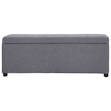 thumbnail of Helloshop26 - Bank mit Staufach 116 cm hellgraues Polyester 02_0010878